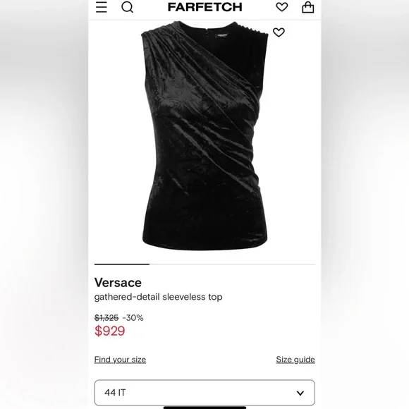 Versace suede runway top 2023 - Picture 8 of 8